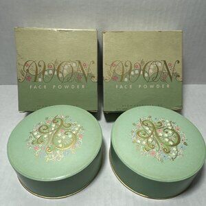 AVON Vintage Loose Face Powder New Old Stock - Sealed in box "Sun Glow" Lot of 2